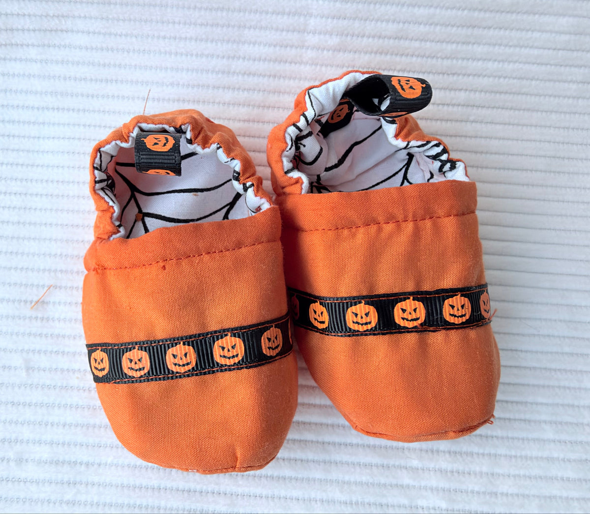 2 in 1 Reversible Halloween Booties  - 3-6 months